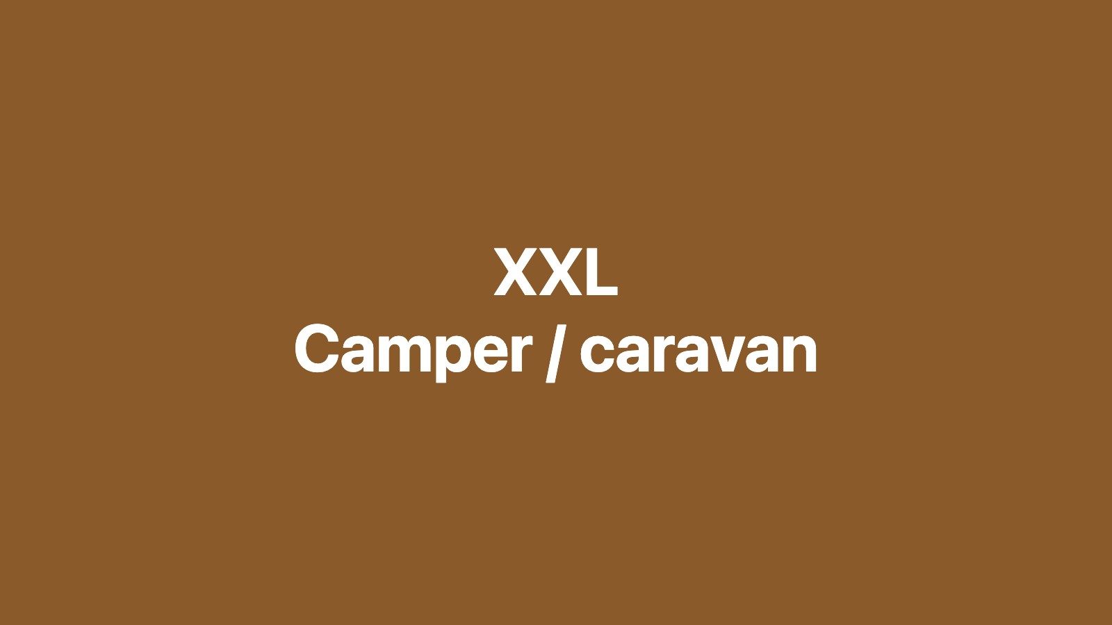 Dummyfoto van het camperveld, XXL