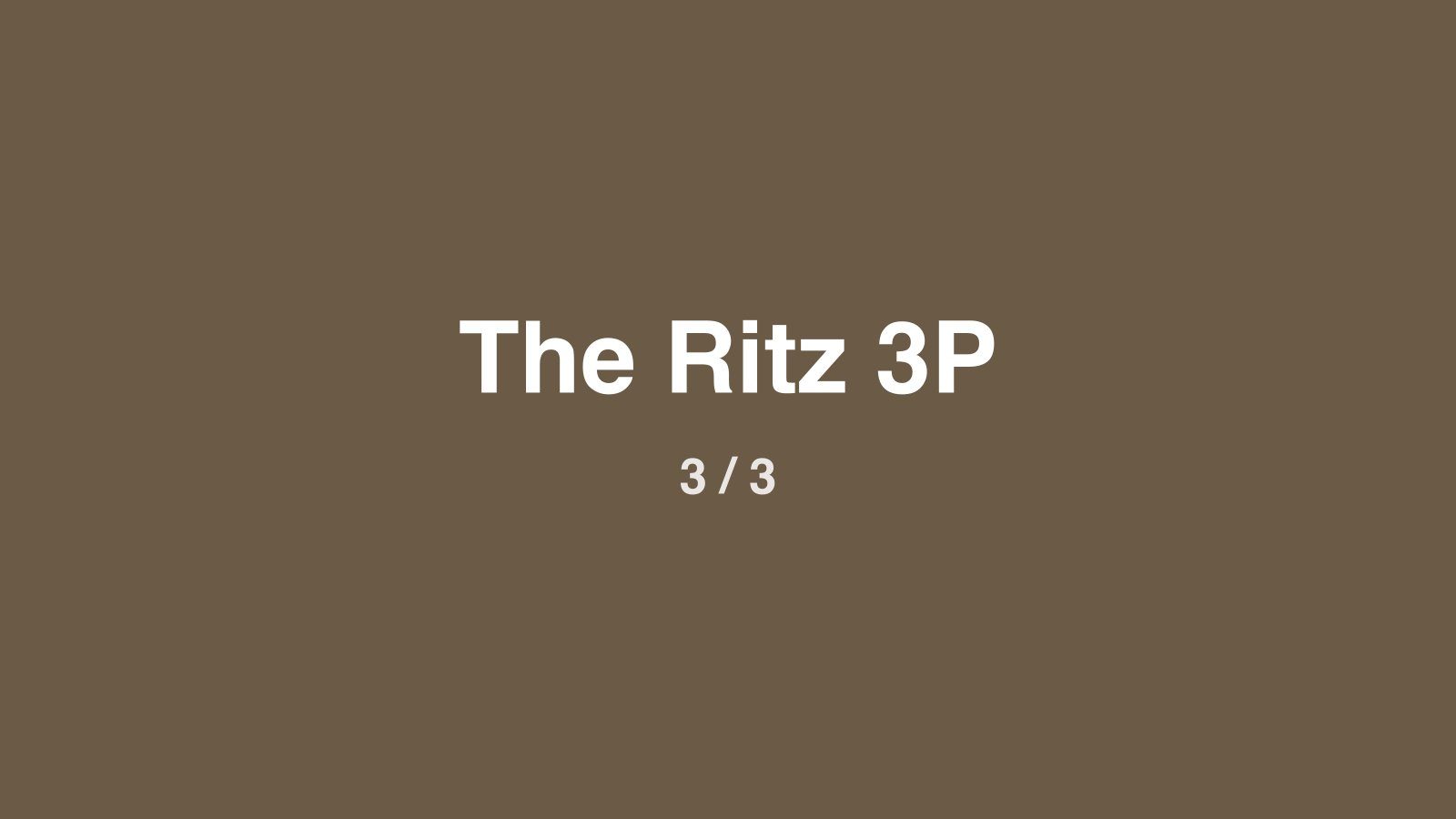 Dummyfoto 3 van The Ritz 3P