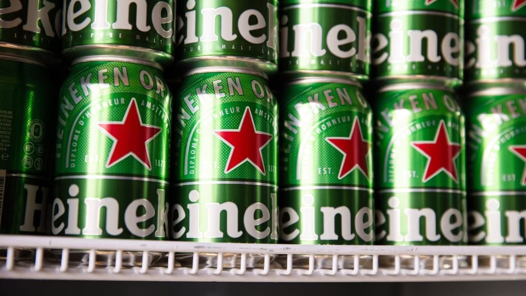 Een tray Heineken