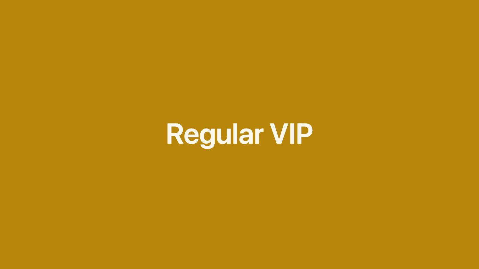 Dummyfoto van Regular VIP