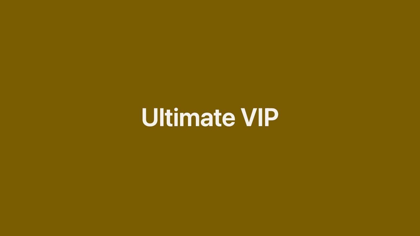 Dummyfoto van Ultimate VIP