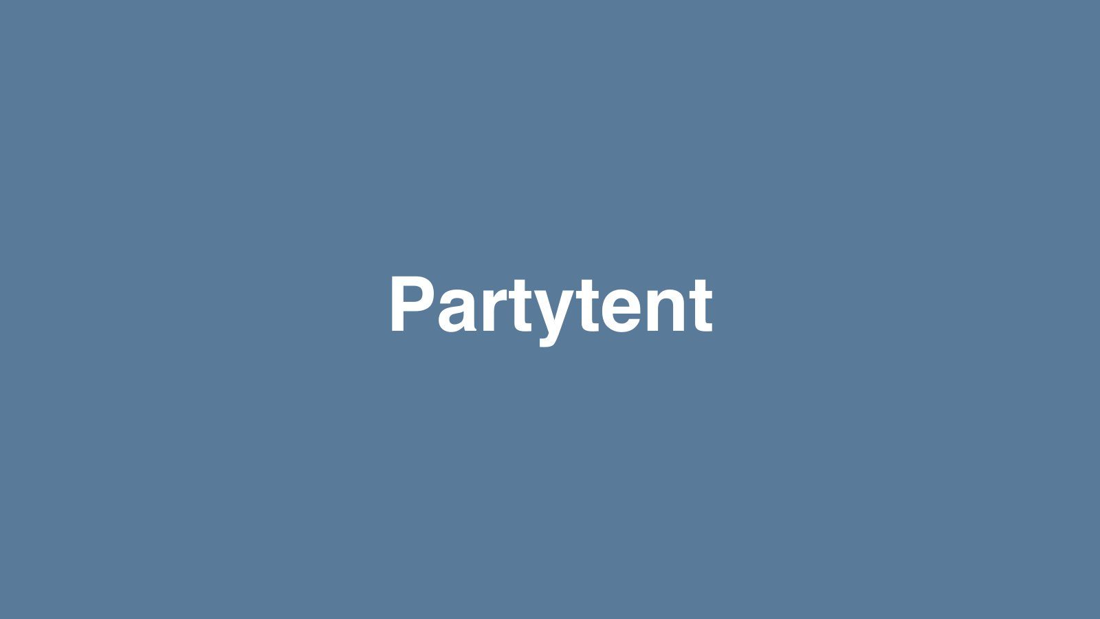 Dummyfoto van Partytent