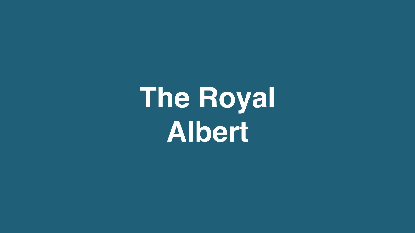 Dummyfoto van The Royal Albert