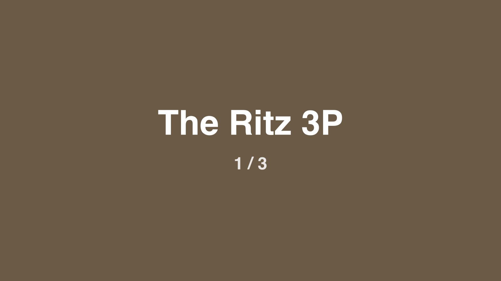 Dummyfoto 1 van The Ritz 3P